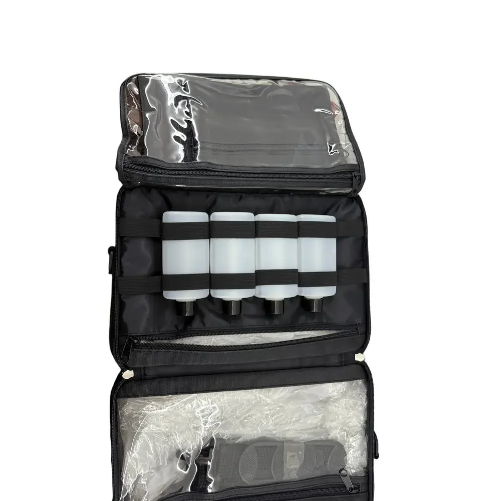 Mega Train Case Black Travel Soft Sided Black NEW